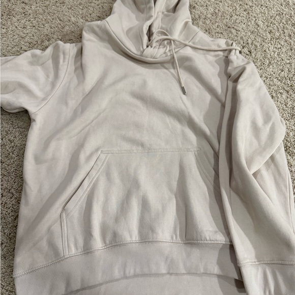 H&M Off-White Hoodie with Kangaroo Pocket - Picture 1 of 1